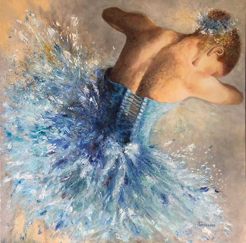 Prima painting by Agnes Jorgensen of a dancer