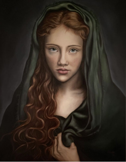 Angelica, oil on canvas 30x40 by Renata Bosnjak