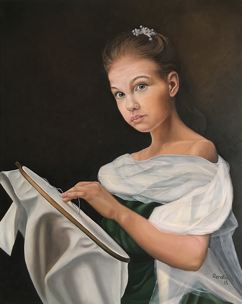 portrait painting by Renata Bosnjak