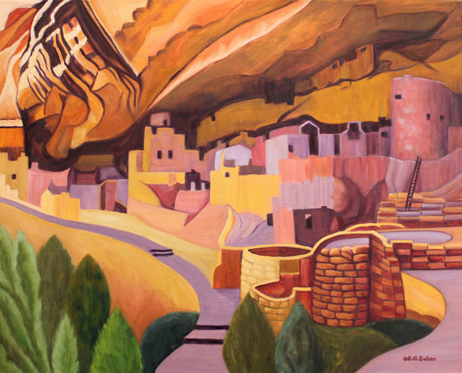Cliff Palace Mesa Verde National Park, oil on canvas, 24"x30"